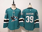 Youth Sharks 39 Logan Couture Teal Adidas Jersey,baseball caps,new era cap wholesale,wholesale hats